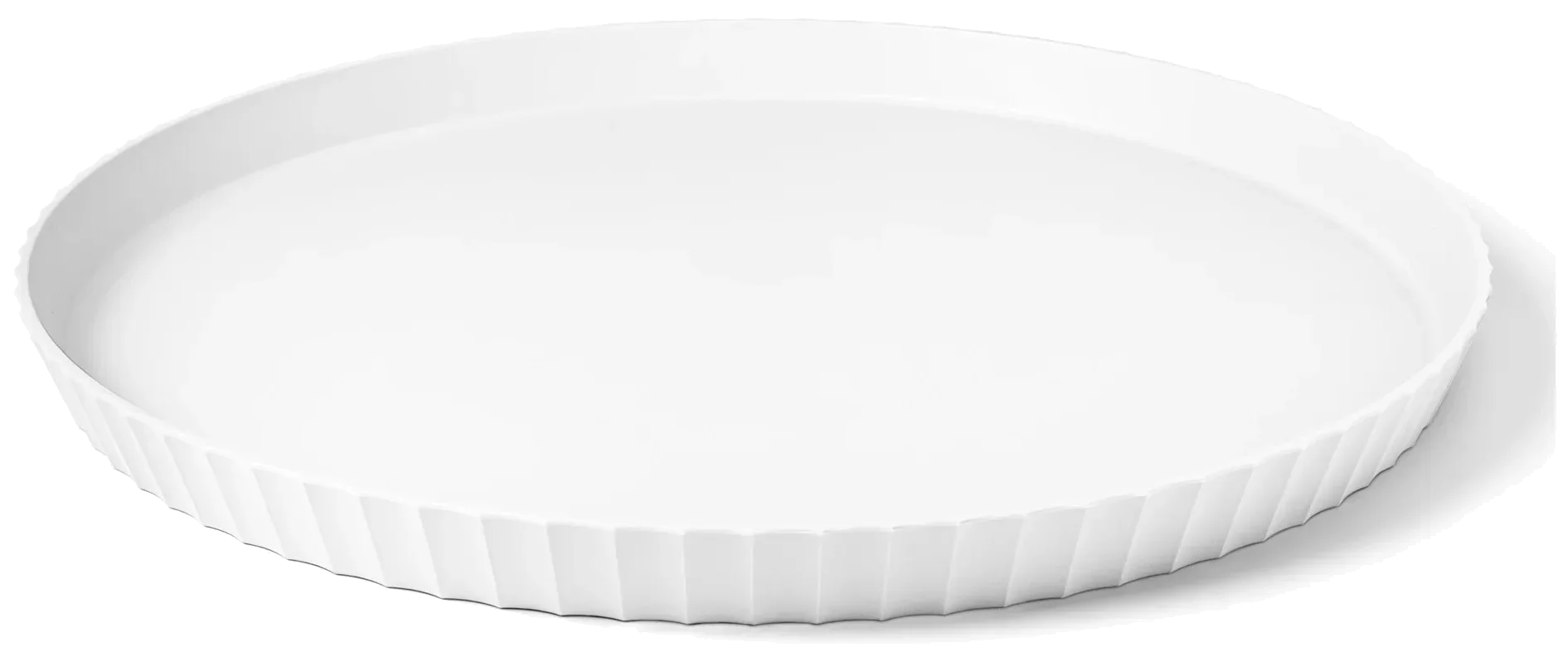 ATENA Półmisek okrągły 40 cm krystaliczny biały / BLIM PLUS