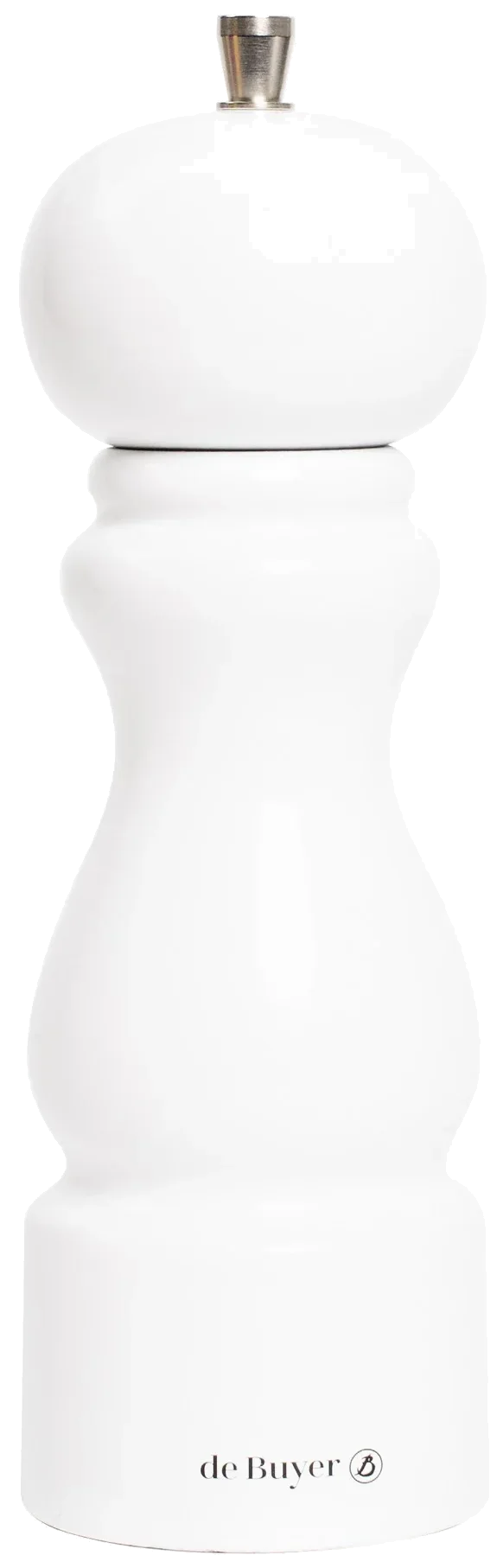 RUMBA Młynek do soli 20 cm biały lakierowany / DE BUYER