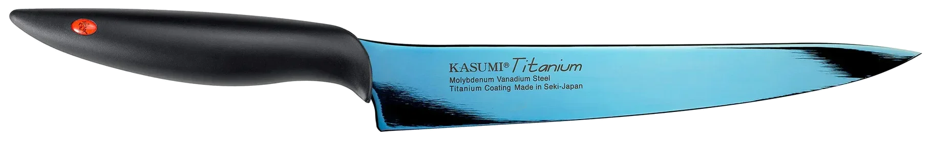TITANIUM Nóż japoński wąski 20 cm niebieski / KASUMI