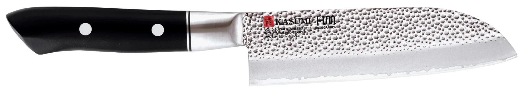 VG-10 HM Nóż japoński Santoku mały kuty 13 cm  młotkowany / KASUMI