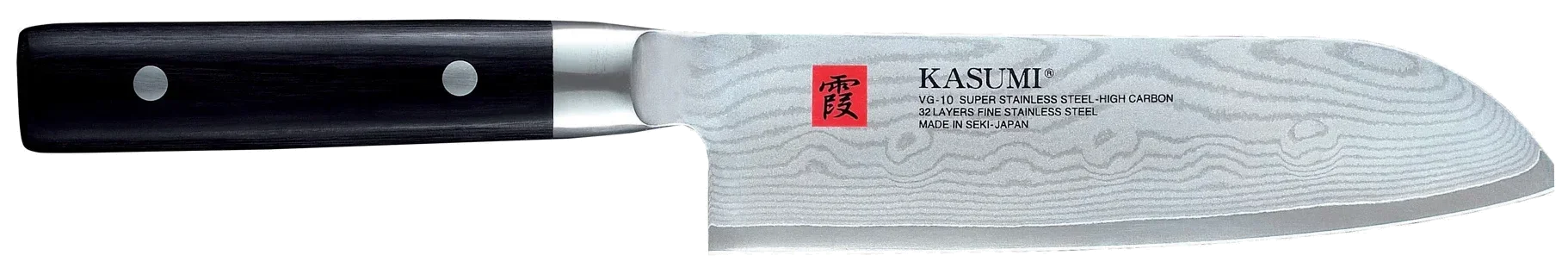 DAMASCUS Nóż japoński Santoku 18 cm ze stali damasceńskiej / KASUMI