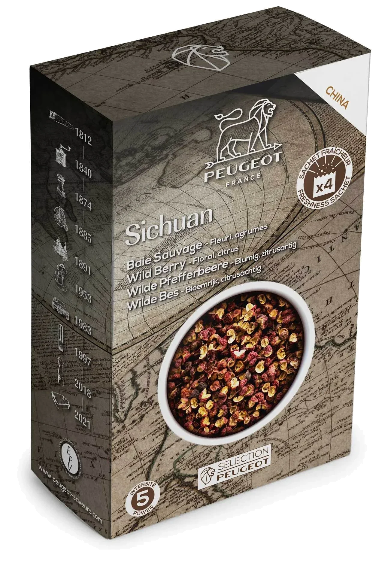 SICHUAN Pieprz czerwony Chiny 40 g / PEUGEOT