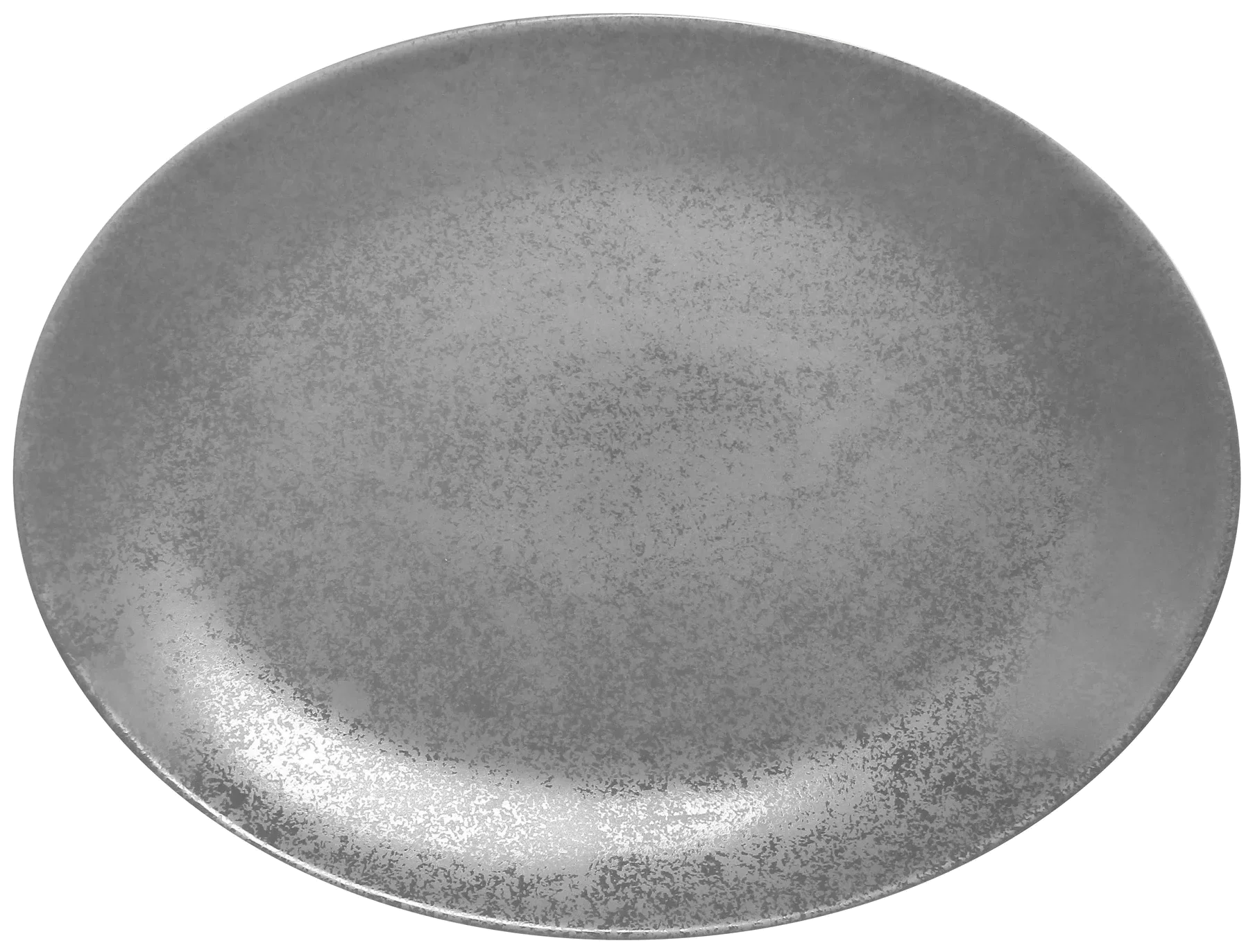SHALE Talerz owalny 36 cm szary / RAK PORCELAIN 