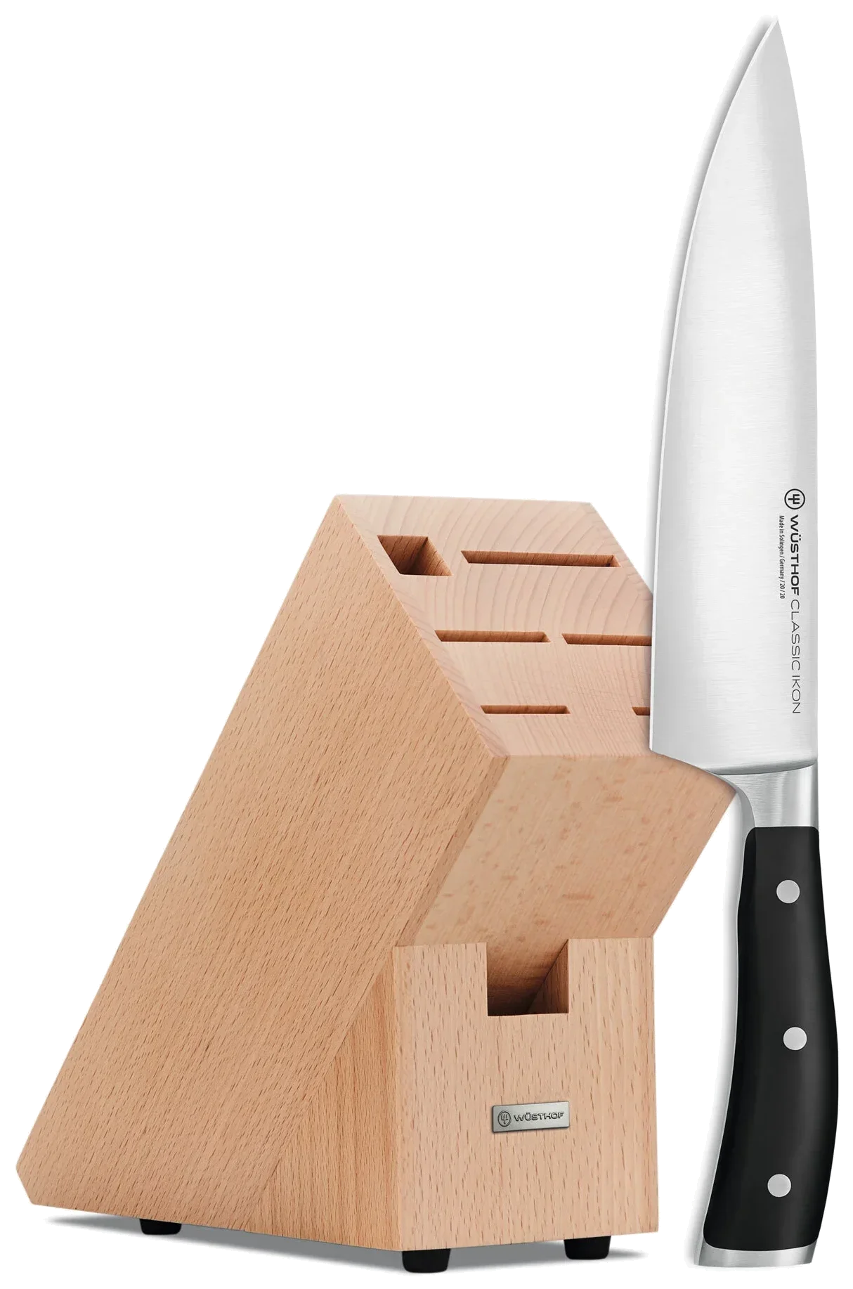 CLASSIC IKON 2 in 1 - Blok jasny + noż 20 cm /WÜSTHOF