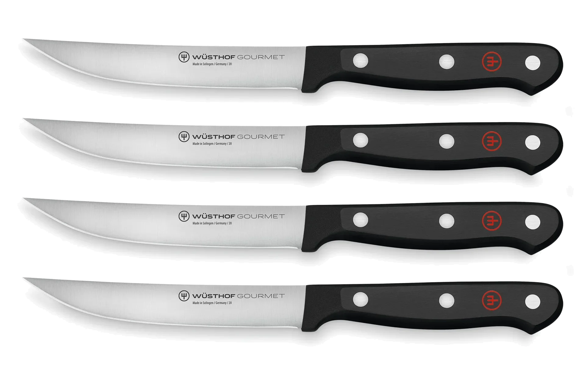GOURMET Zestaw 4 noży do steków 12 cm / WÜSTHOF