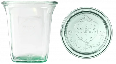 Słoik QUADRO z pokrywą 545 ml op.6 szt. / WECK