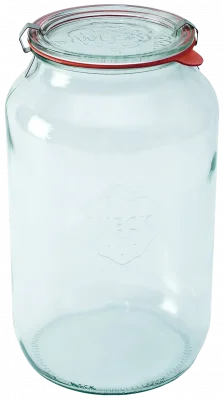 Słoik cylindryczny ZYLINDER z pokrywką, uszczelką i 2 zapinkami 3000 ml op. 4 szt / WECK