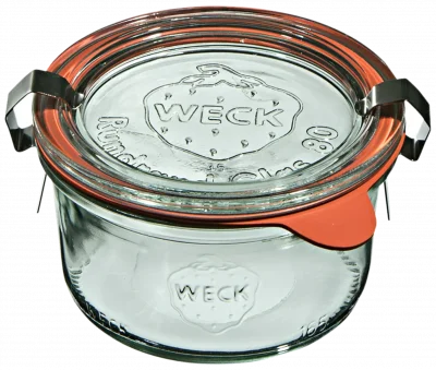 Mini słoik MINI-STURZ z pokrywką, uszczelką i 2 zapinkami 165 ml op. 12 szt. / WECK